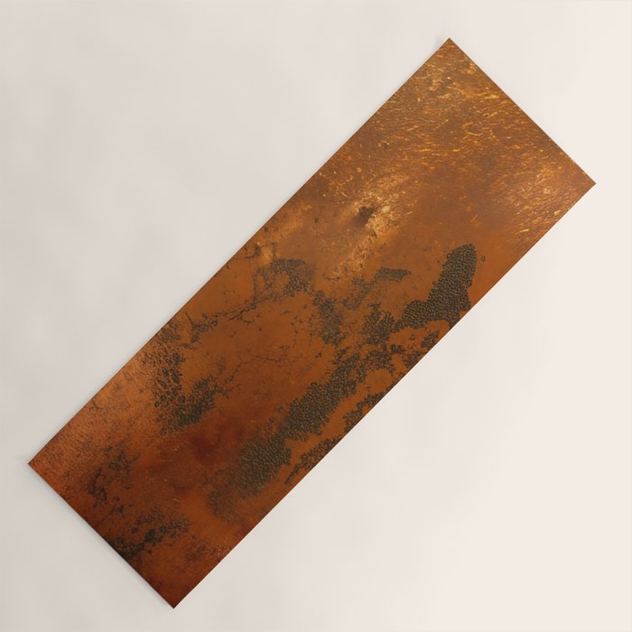 Aesthetic Rust Copper Japandi Art Yoga Mat Gallery Image 1