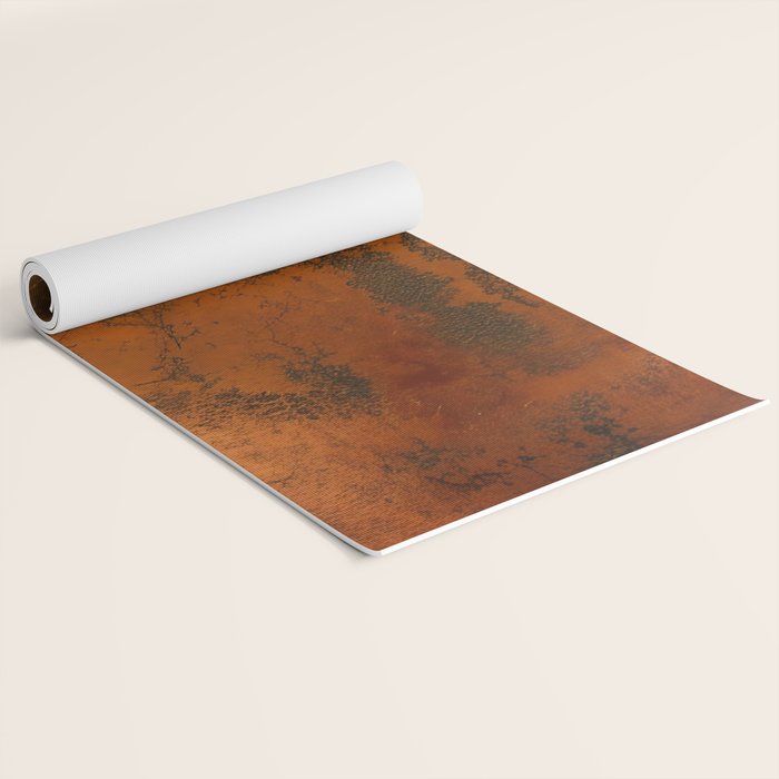 Aesthetic Rust Copper Japandi Art Yoga Mat Gallery Image 2