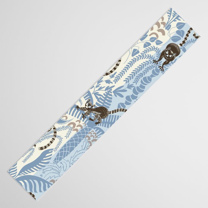 Jungle adventure striped blue Table Runner Gallery Image 3