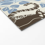 Jungle adventure striped blue Welcome Mat Gallery Image 2