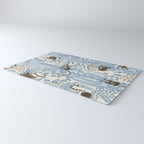 Jungle adventure striped blue Rug Gallery Image 3