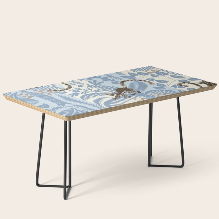 Jungle adventure striped blue Coffee Table Gallery Image 1