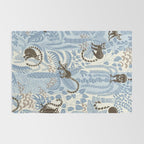 Jungle adventure striped blue Rug Gallery Image 2