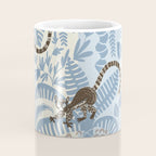 Jungle adventure striped blue Coffee Mug Gallery Image 4