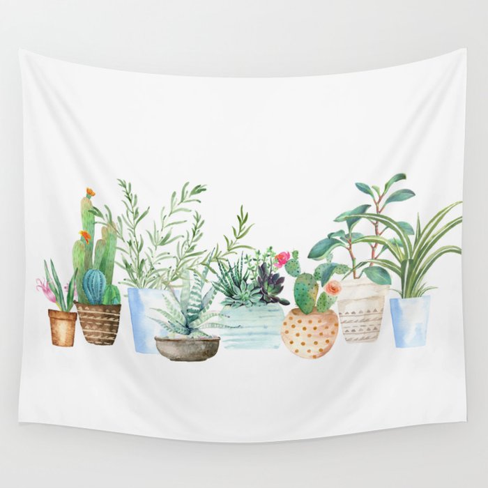 Plants Wall Tapestry Gallery Image 1