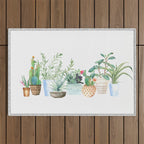 Plants Outdoor Rug Gallery Image 1