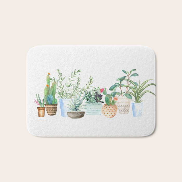 Plants Bath Mat Gallery Image 1