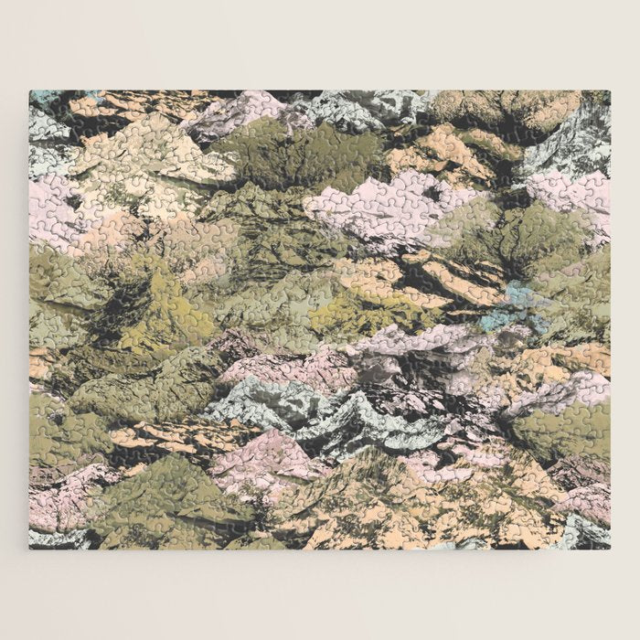 Abstract colorful dark mountains C Jigsaw Puzzle Gallery Image 1