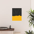 Sunkissed Gold | Warp Grid: Midnight Black Edition Poster Gallery Image 2