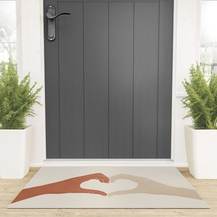 Heart Welcome Mat Gallery Image 3