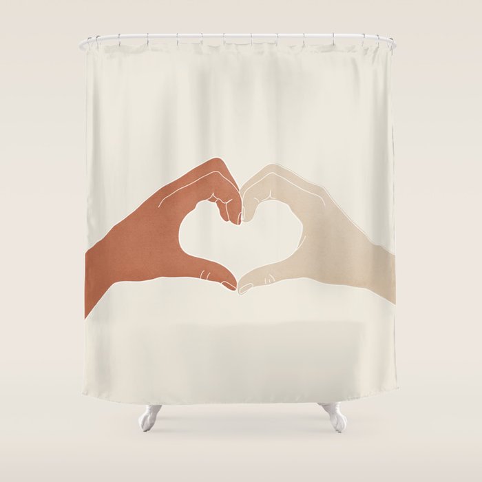 Heart Shower Curtain Gallery Image 1