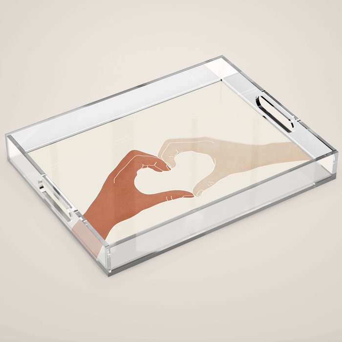 Heart Acrylic Tray Gallery Image 1