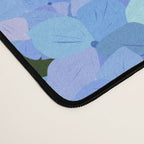 Light Blue Hydrangeas, Preppy Modern Flowers, Botanical, Floral Desk Mat Gallery Image 4