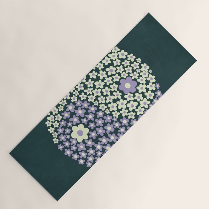 Floral yin-yang Yoga Mat Gallery Image 1