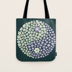 Floral yin-yang Tote Bag Gallery Image 1