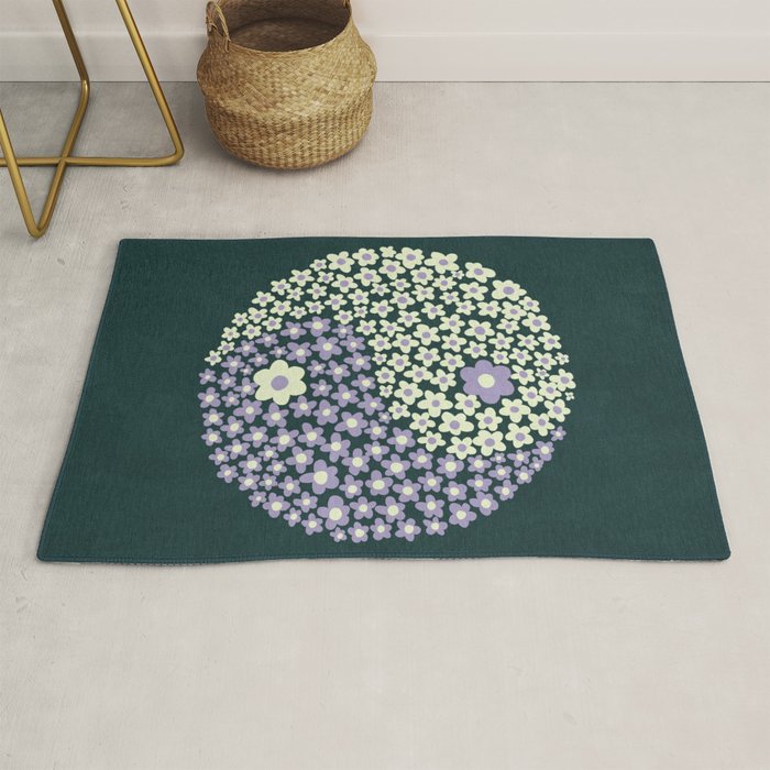 Floral yin-yang Rug Gallery Image 1
