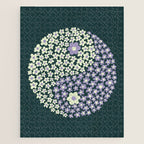 Floral yin-yang Jigsaw Puzzle Gallery Image 1