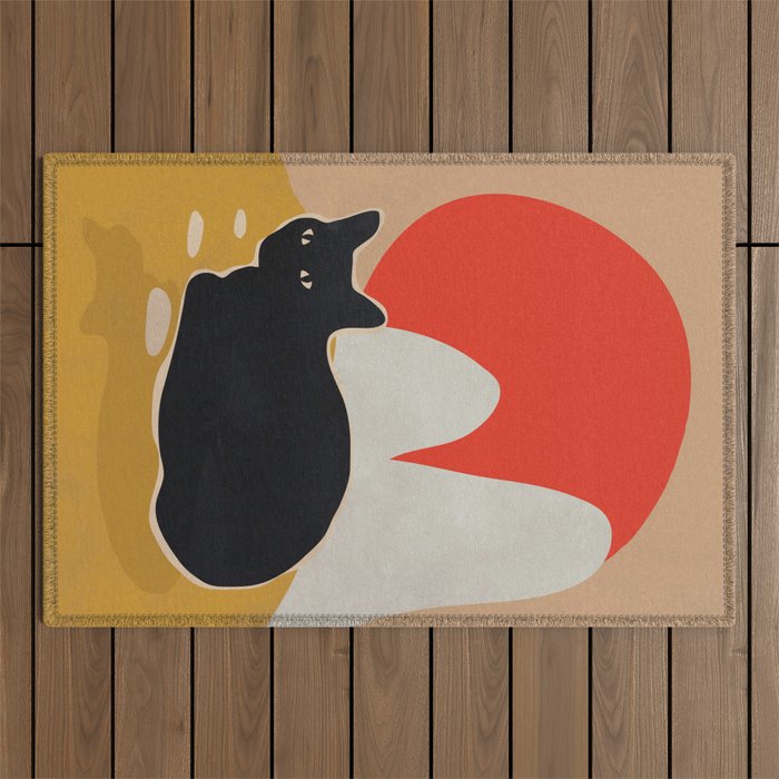Cat Outdoor Rug Gallery Image 1