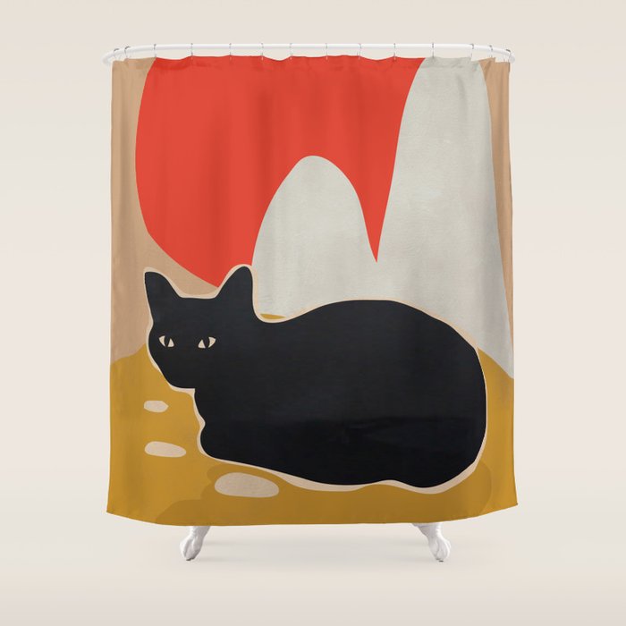 Cat Shower Curtain Gallery Image 1