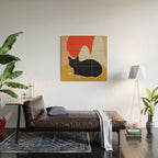 Cat Wood Wall Art Gallery Image 2