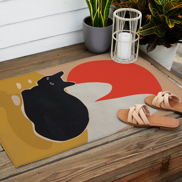 Cat Outdoor Rug Gallery Image 2