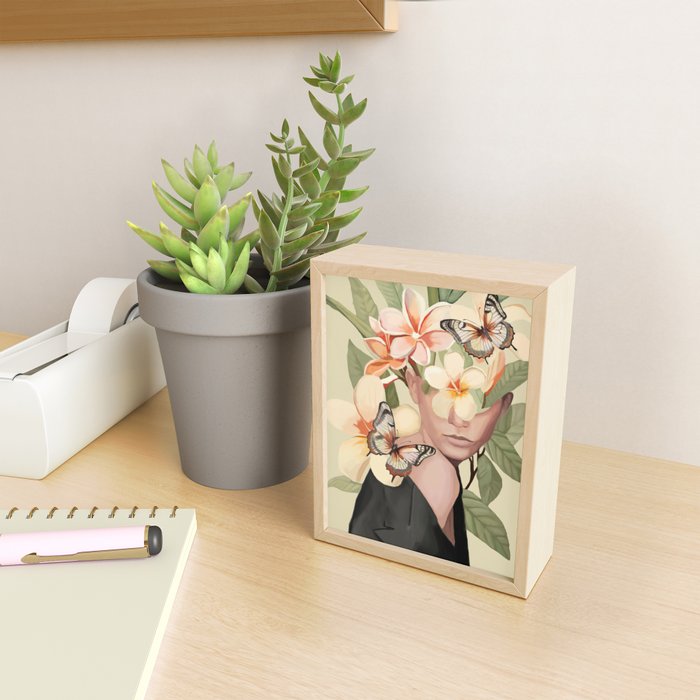 Pink Bloom Mini Art Print Gallery Image 2