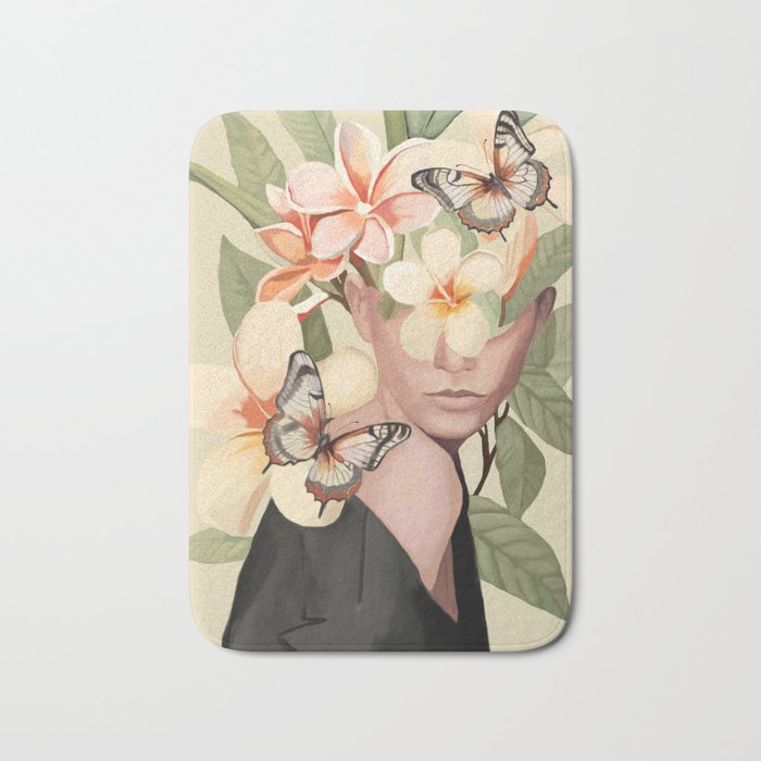 Pink Bloom Bath Mat Gallery Image 1