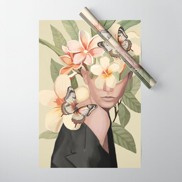 Pink Bloom Wrapping Paper Gallery Image 1