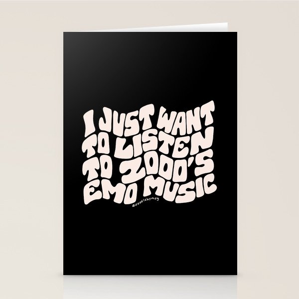 Emo Music Stationery Card Gallery Image 2