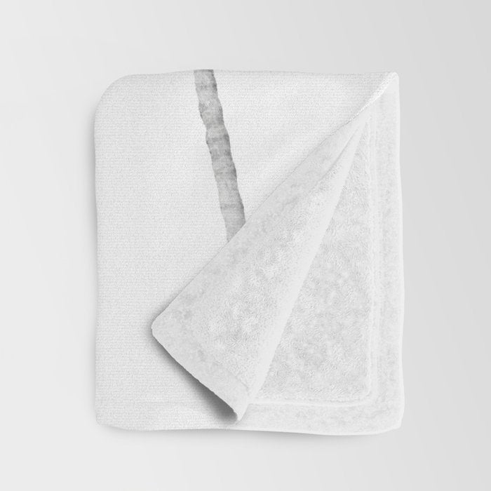 Black + White Palm Trees Throw Blanket Gallery Image 3