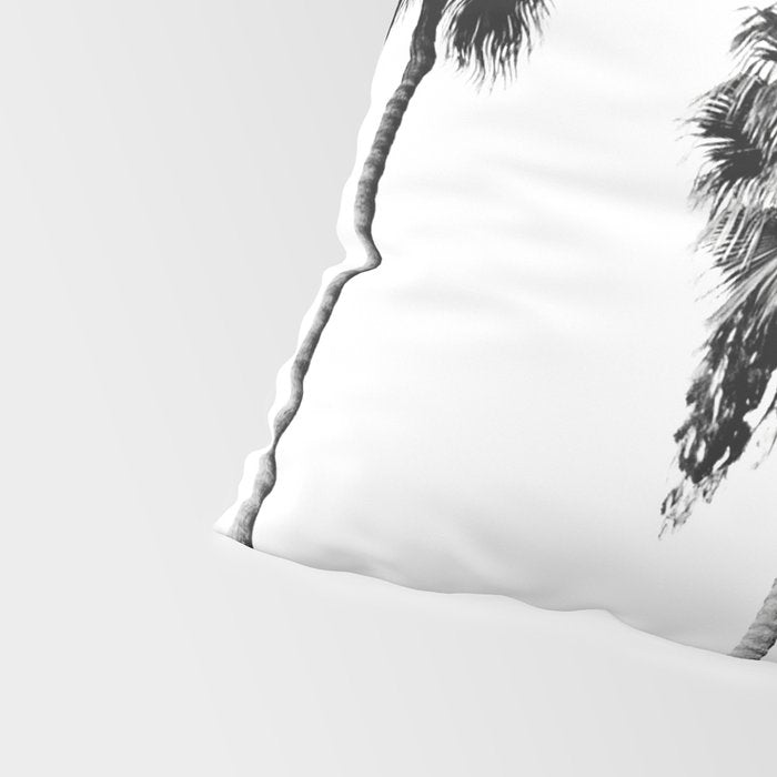 Black + White Palm Trees Pillow Sham Gallery Image 4