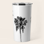 Black + White Palm Trees Travel Mug Gallery Image 1