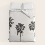 Black + White Palm Trees Duvet Cover Gallery Image 6