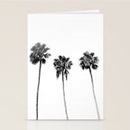 Black + White Palm Trees Stationery Card Gallery Image 2