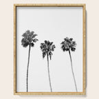 Black + White Palm Trees Serving Tray Gallery Image 1