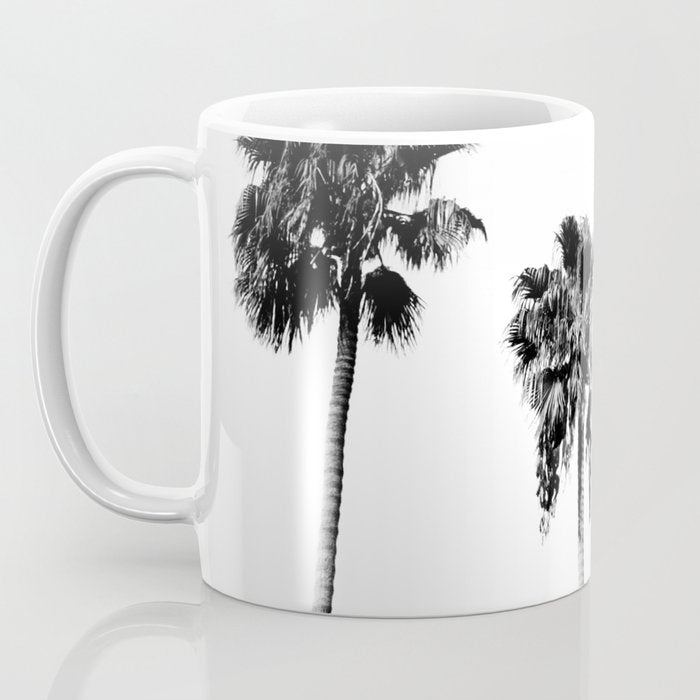 Black + White Palm Trees Coffee Mug Gallery Image 3