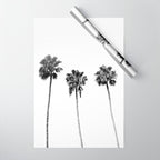 Black + White Palm Trees Wrapping Paper Gallery Image 1