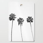 Black + White Palm Trees Cutting Board Gallery Image 1