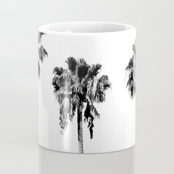 Black + White Palm Trees Coffee Mug Gallery Image 4