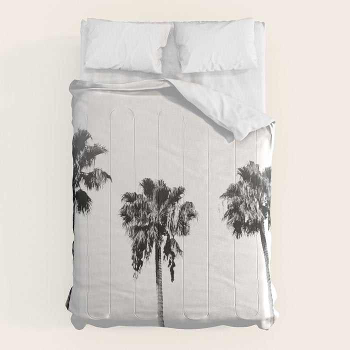 Black + White Palm Trees Comforter Gallery Image 6