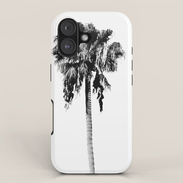 Black + White Palm Trees iPhone Case Gallery Image 1