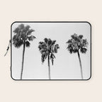 Black + White Palm Trees Laptop Sleeve Gallery Image 1