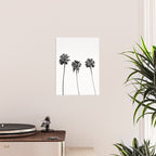Black + White Palm Trees Poster Gallery Image 2