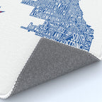 Chicago Neighborhood Map in Blue Rug Gallery Image 4