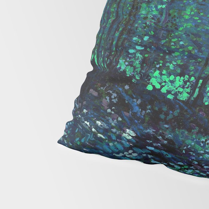 Vincent Van Gogh Trees & Underwood Teal Green Pillow Sham Gallery Image 4