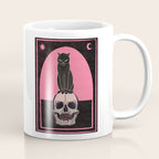 Black Cat on Skull Coffee Mug Gallery Image 1