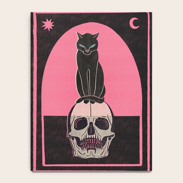 Black Cat on Skull Notebook Gallery Image 4