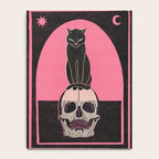 Black Cat on Skull Notebook Gallery Image 4