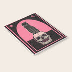 Black Cat on Skull Notebook Gallery Image 2