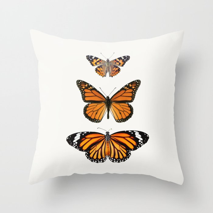 Monarch Butterflies III Throw Pillow Gallery Image 6